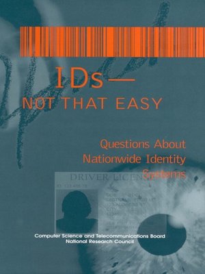 cover image of IDs — Not That Easy